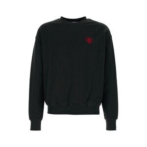 Family First Men Sweatshirt Crewneck Heart